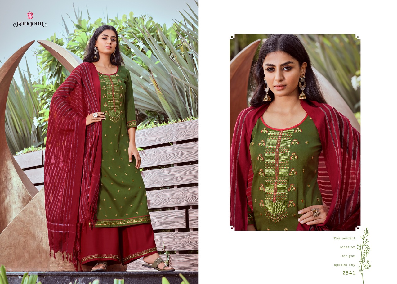 Rangoon (Kessi Fabrics Pvt. Ltd.) tyohaar jam silk regal look top bottom with dupatta catalog