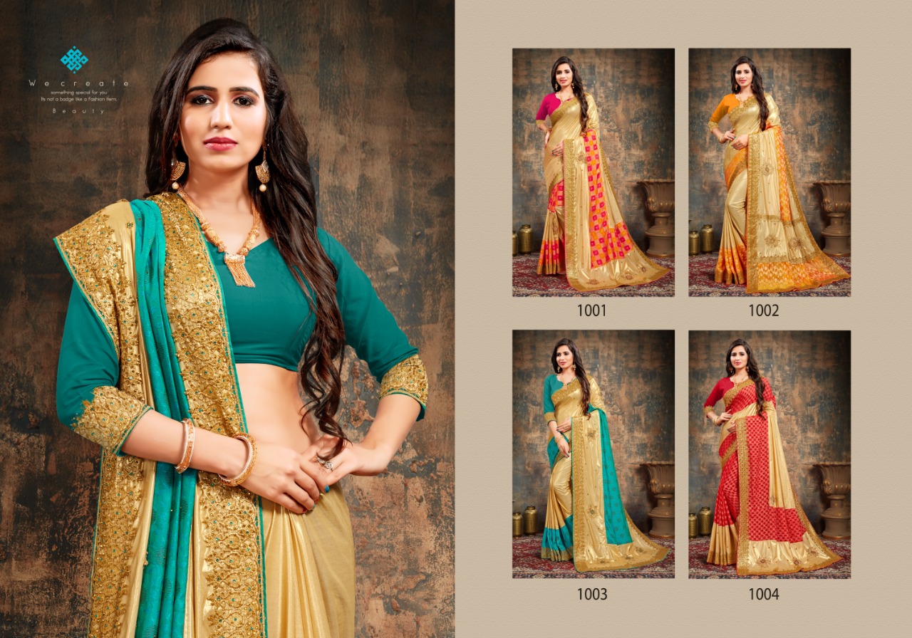 ronisha buzz classic and trendy look saree catalog