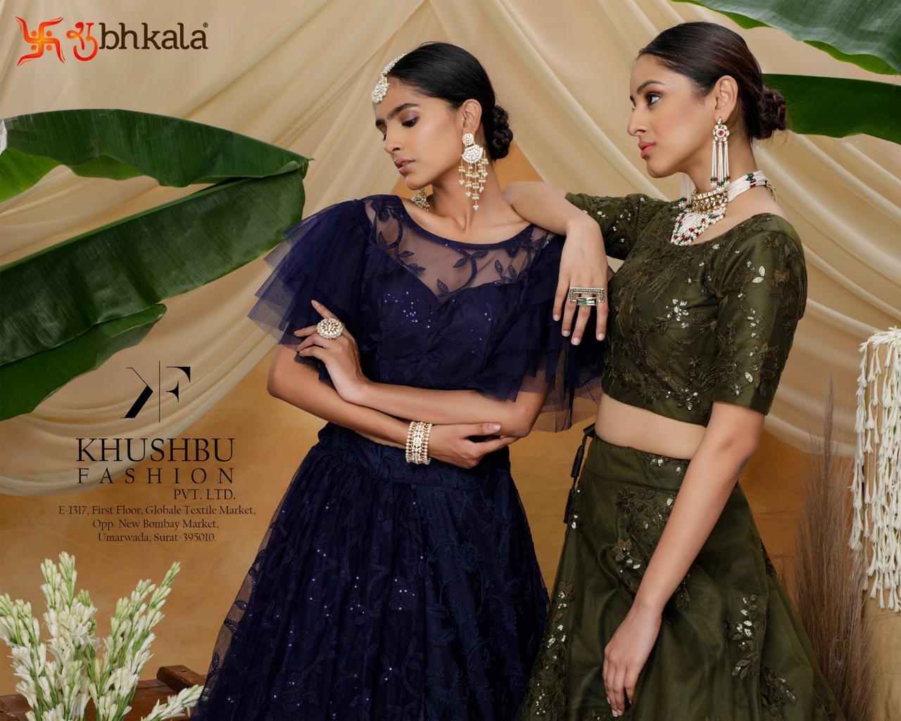 shubhkala girly vol 4 designer lehenga choli innvovative style catalog