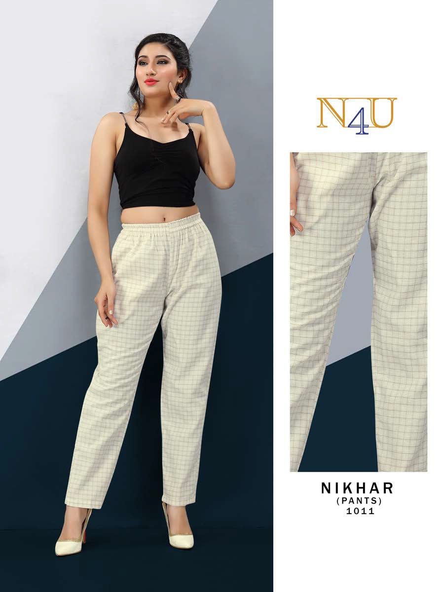 tunic house nikhar cotton casual wear pant catalog
