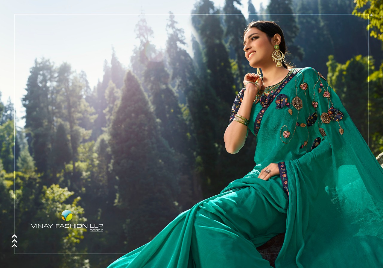 vinay fashion vibrant  gorgeous look saree catalog
