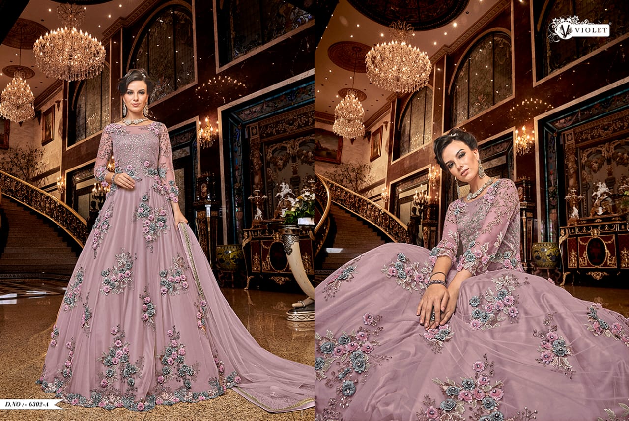violet snowwhite 12 butter fly net innovative style  gown catalog