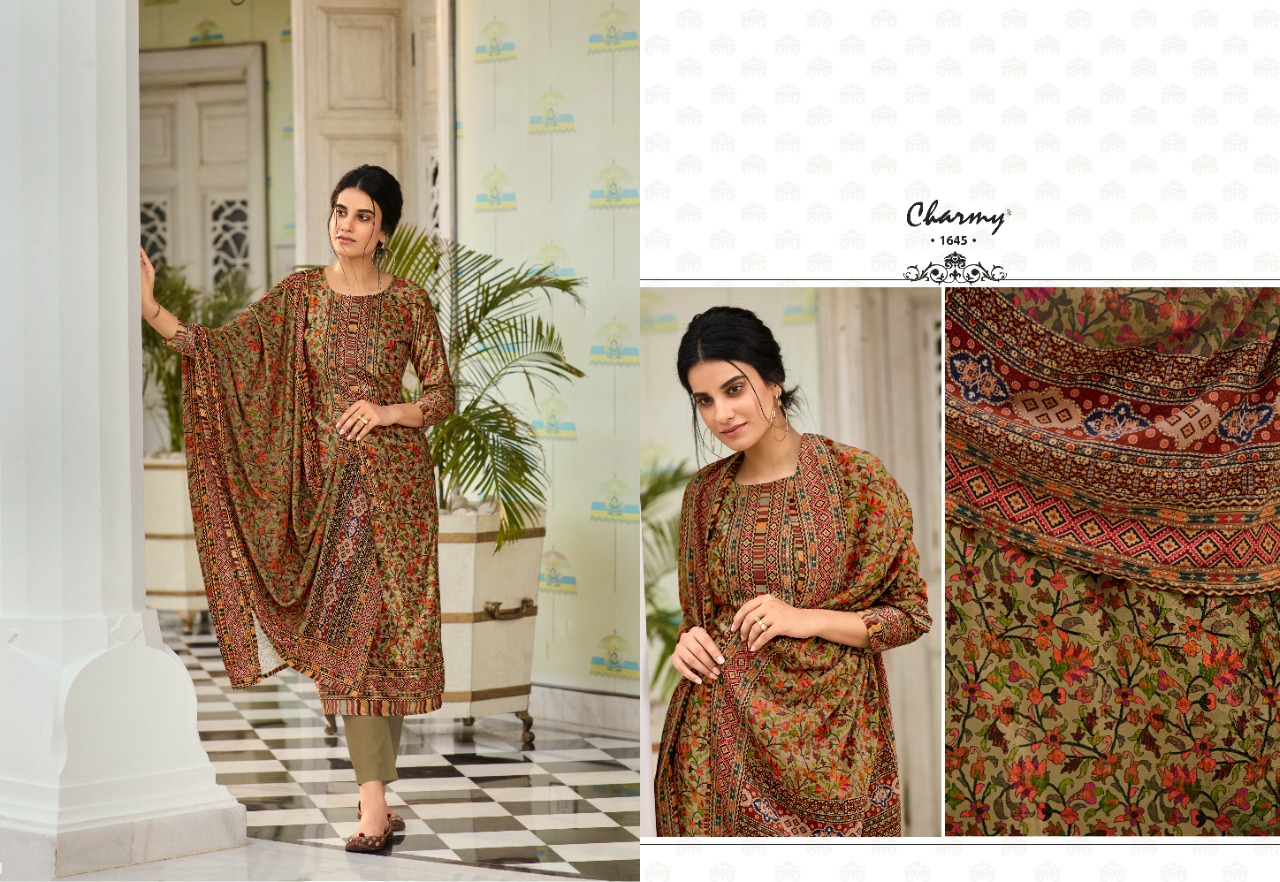 Meera trendz LLP charmy Velvet-1 Velvet digital print exclusive print salwar suit catalog