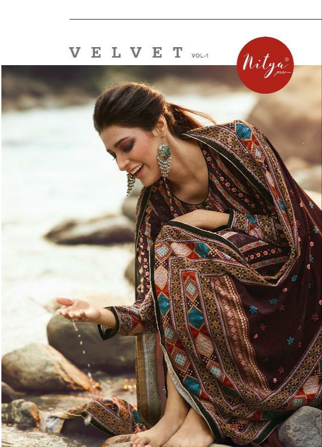 l t nitya velvet vol 1 exclusive digital print salwar suit catalog