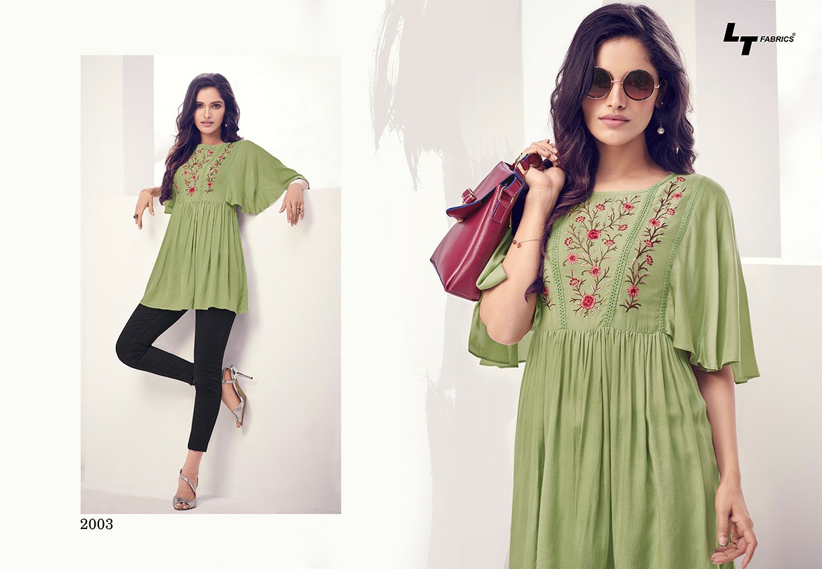 LT Fabrics launch essentials vol 2 casual Daily wear top style kurtis collection