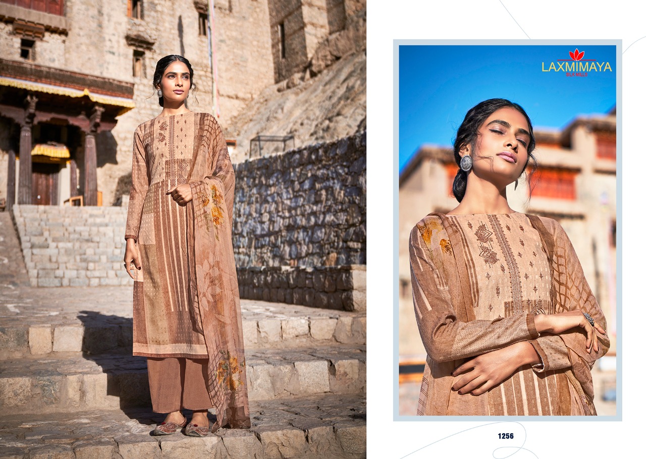 laxmimaya aarfa pasmina elegant salwar suit catalog