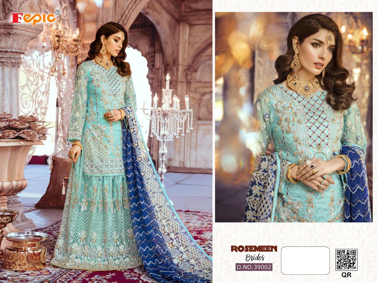 fepic rosemeen brides georgette innovative style sharara style catalog