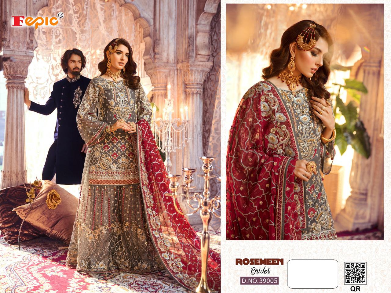 fepic rosemeen brides georgette innovative style sharara style catalog