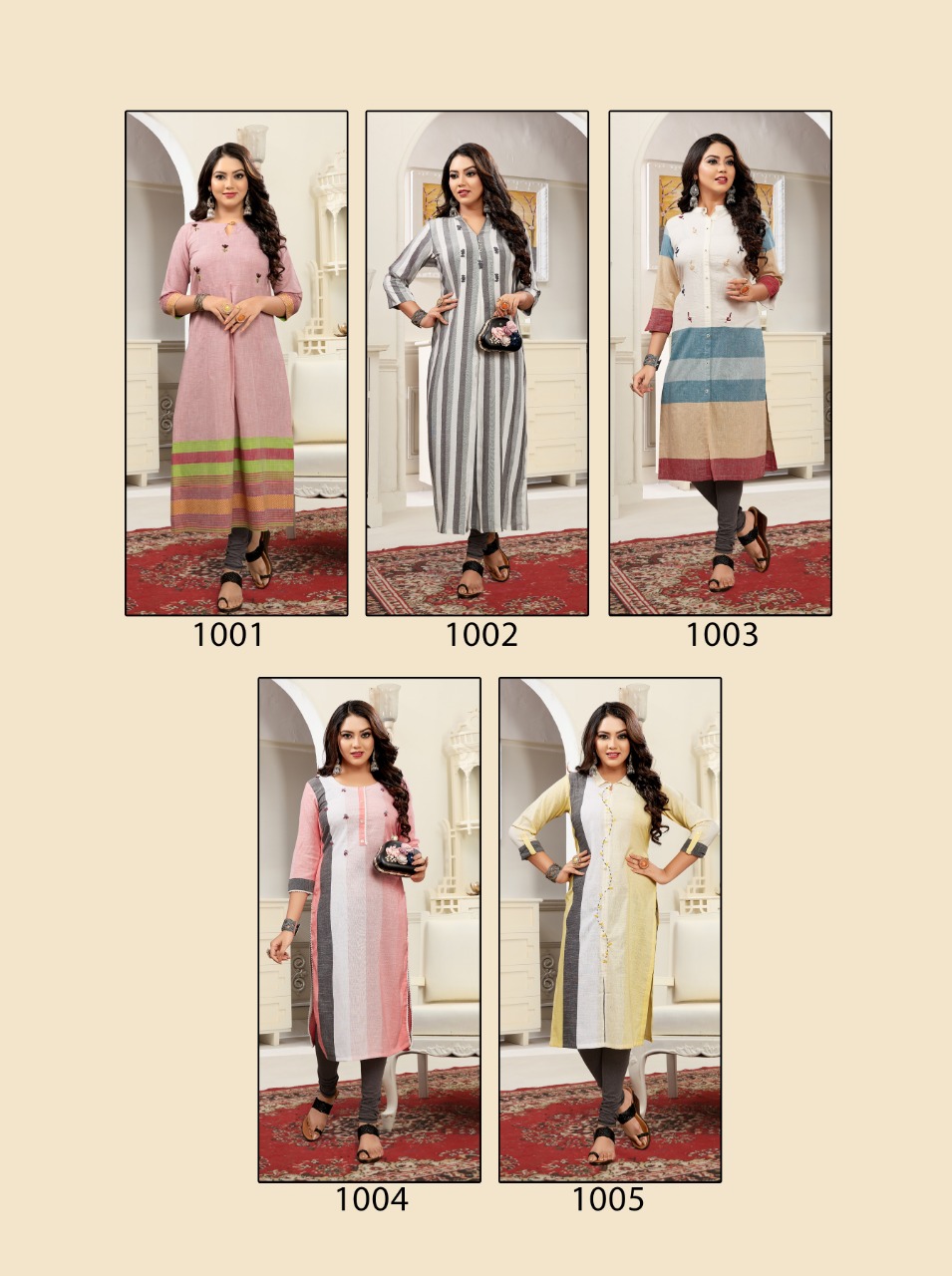 k d fashion anushka  cotton classic trendy look kurti catalog