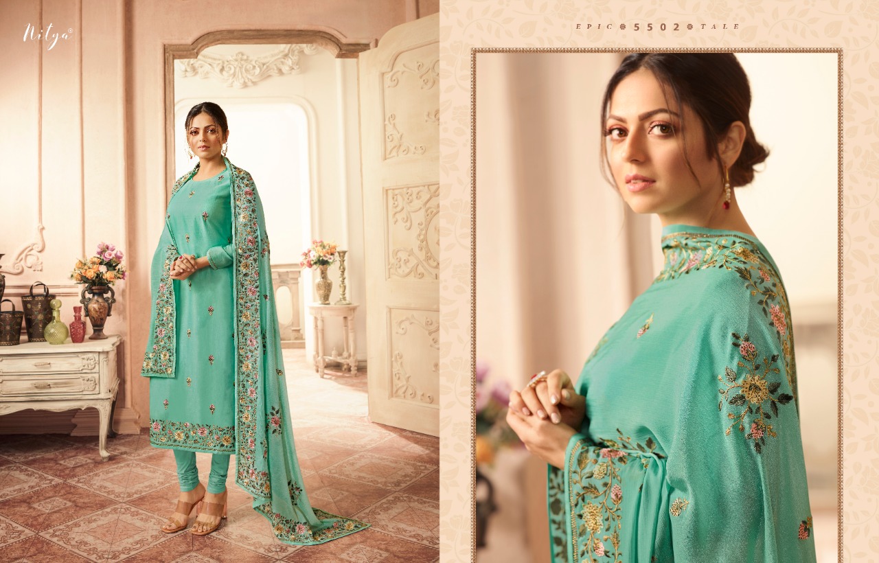 l t nitya vol 155 gorgeous look salwar suit catalog