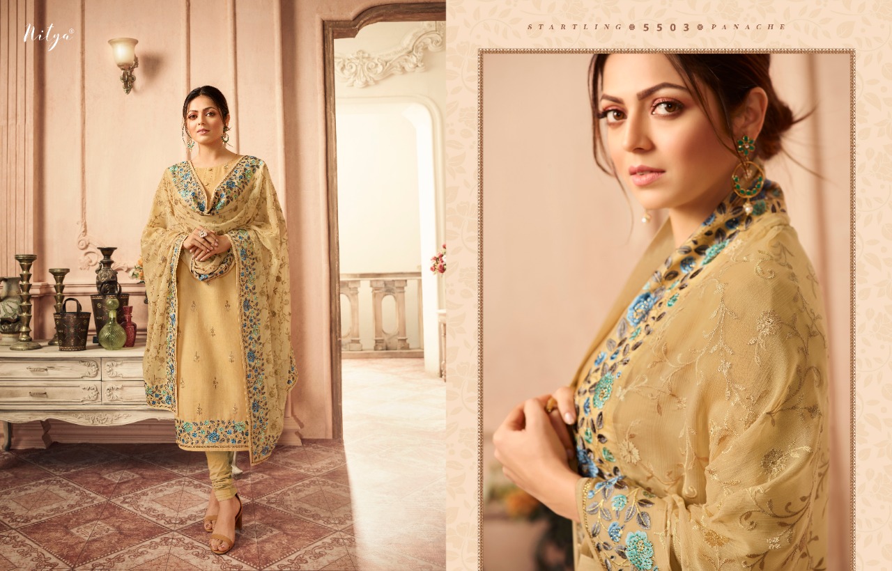 l t nitya vol 155 gorgeous look salwar suit catalog