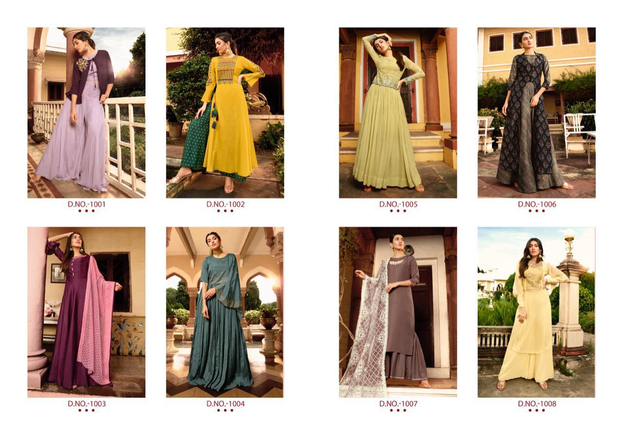 l t nitya vol 42 nx natural crape  gorgeous look western style gown catalog