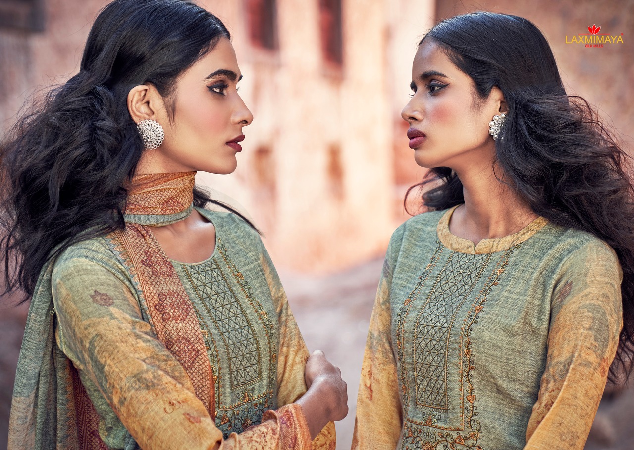 laxmimaya azm  pashmina gorgeous look  salwar suit catalog