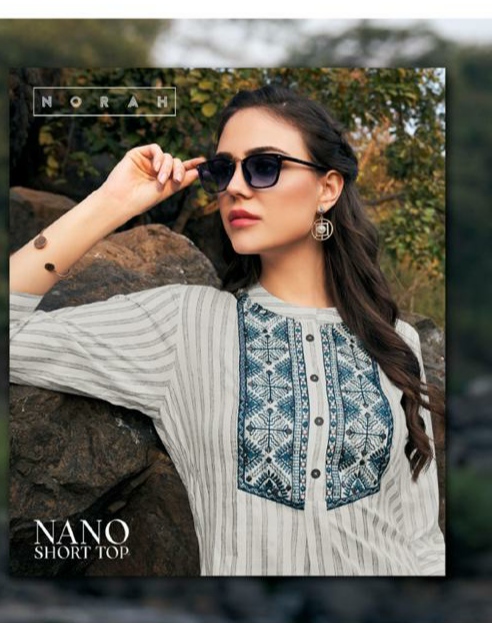 neha fashion nano rayon classic trendy look short top catalog