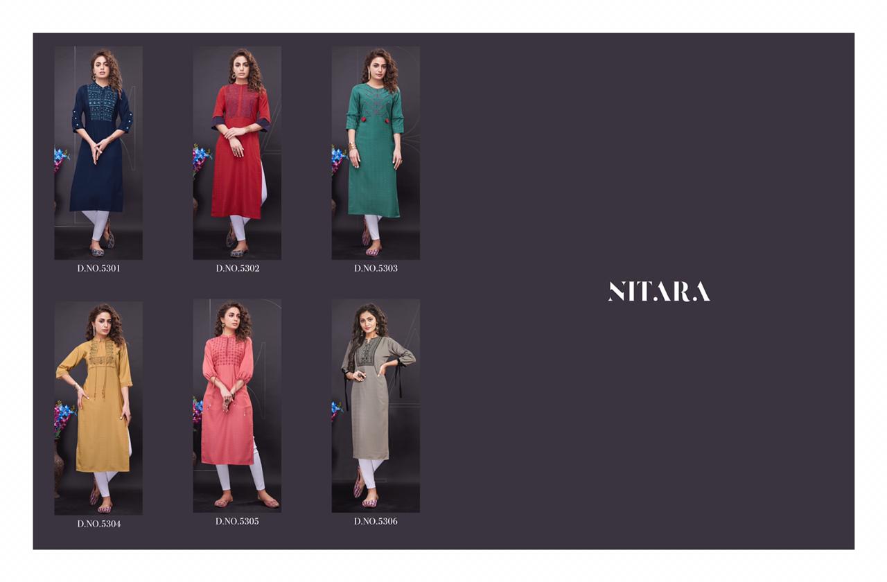 nitara winter collection decent look kurti catalog
