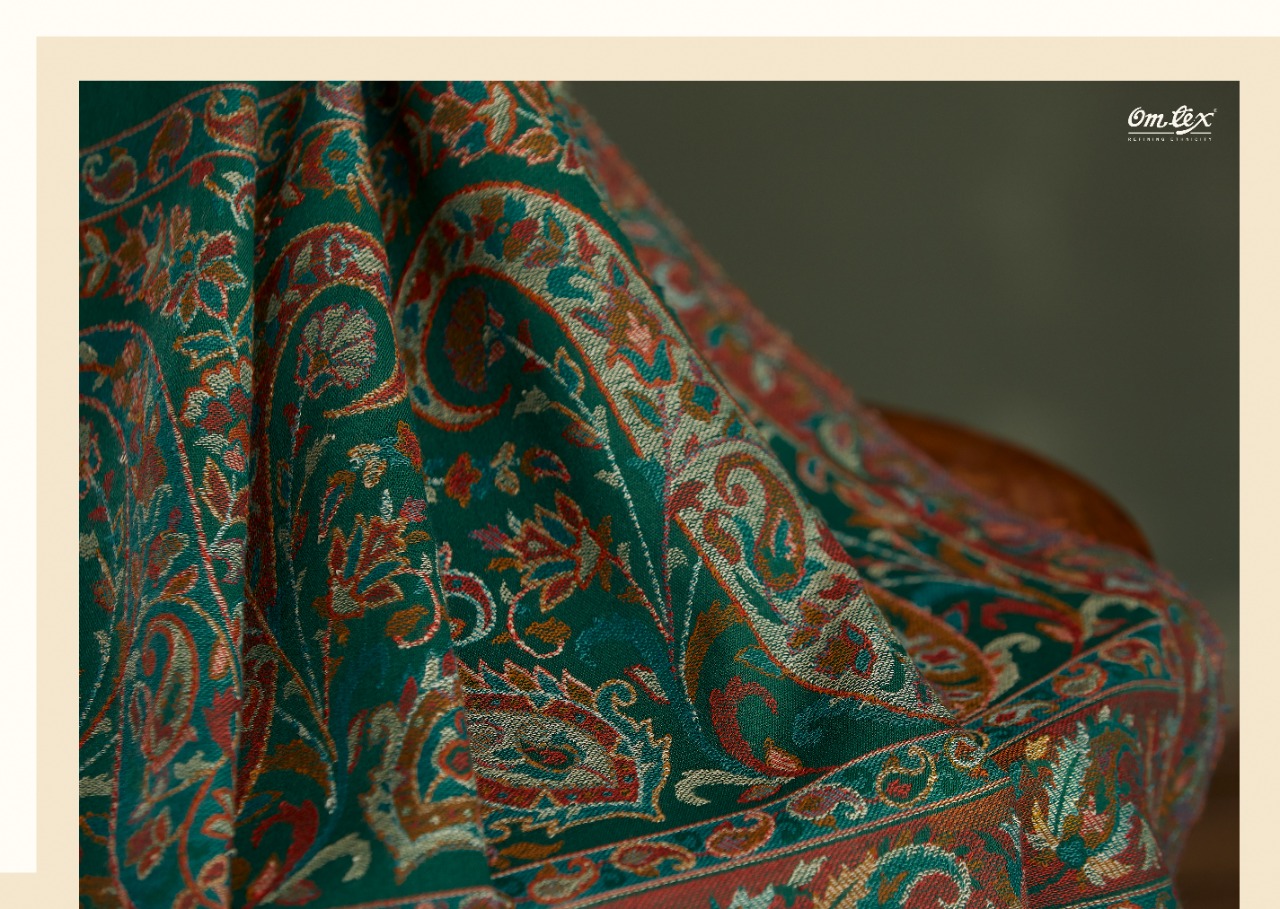 om tex aadya pashmina exclusive look pashmina handloom woven shawl salwar suit catalog
