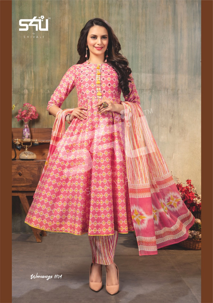 s4u womaniya vol 17 fancy elegant style kurti with pant catalog