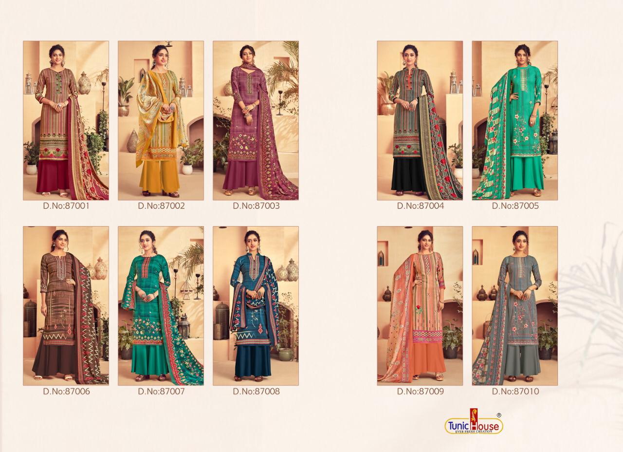 tunic house tohfa pashmina elegant salwar suit catalog