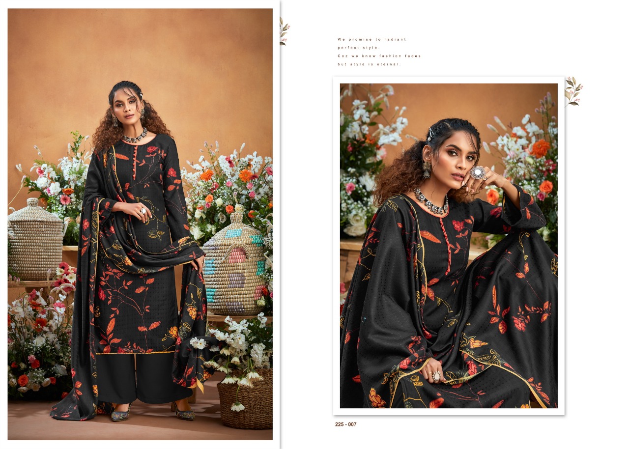 Zulfat Designer Suits winter beauty  pashmina attrective print Dupatta Pure Pashmina shawl salwar suit catalog