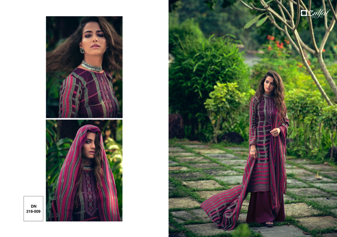 Zulfat Designer Suits winter fantasy pashmina regal look  salwar suit catalog