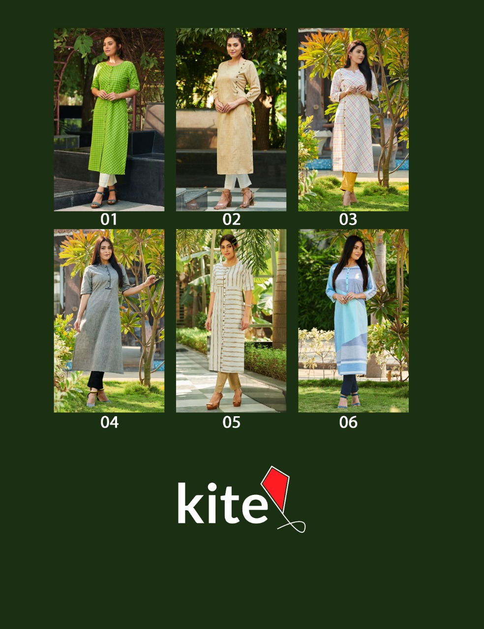 100 milles kite cotton decent look salwar suit catalog