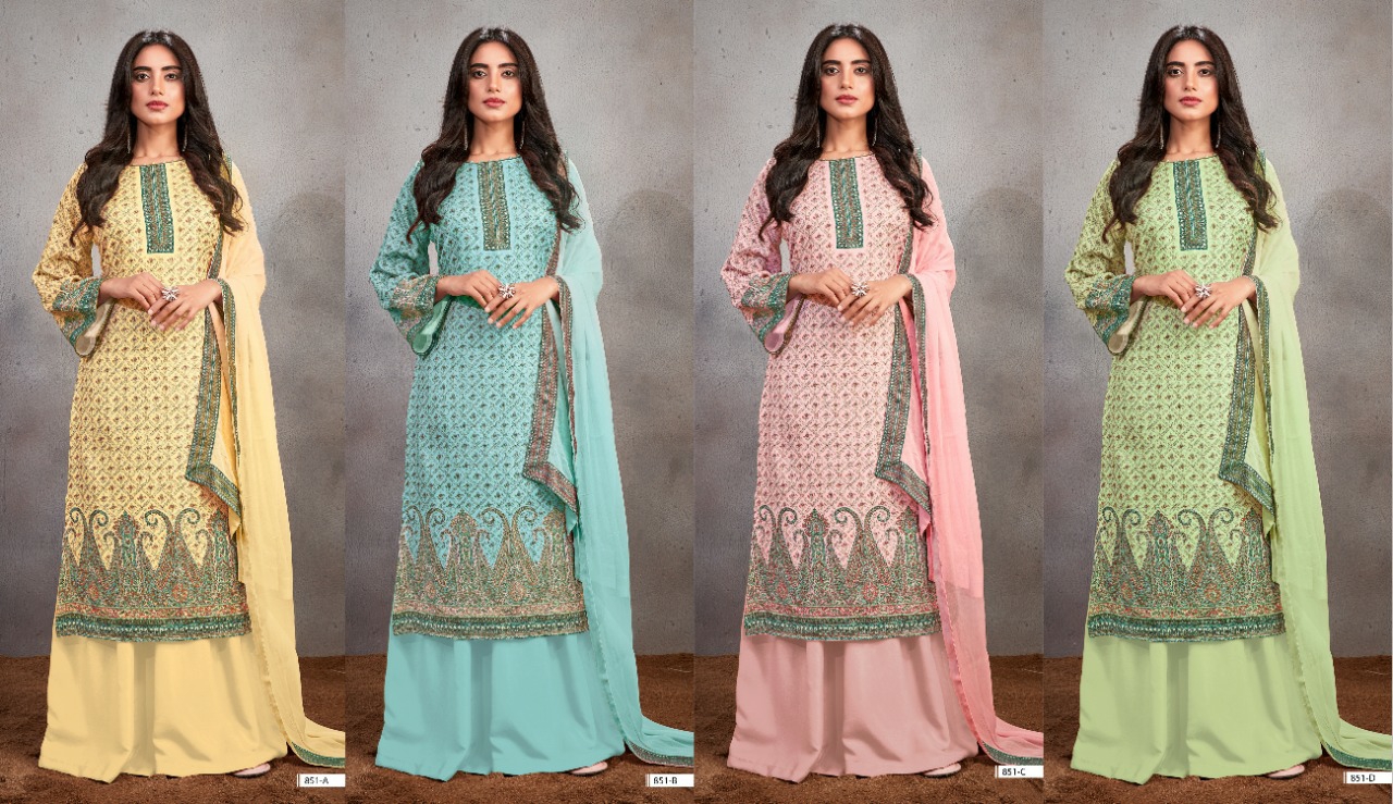 bipson aashi 851 pashmina exclusive colours Dupatta Pure Bemberg Digital Print salwar suit catalog
