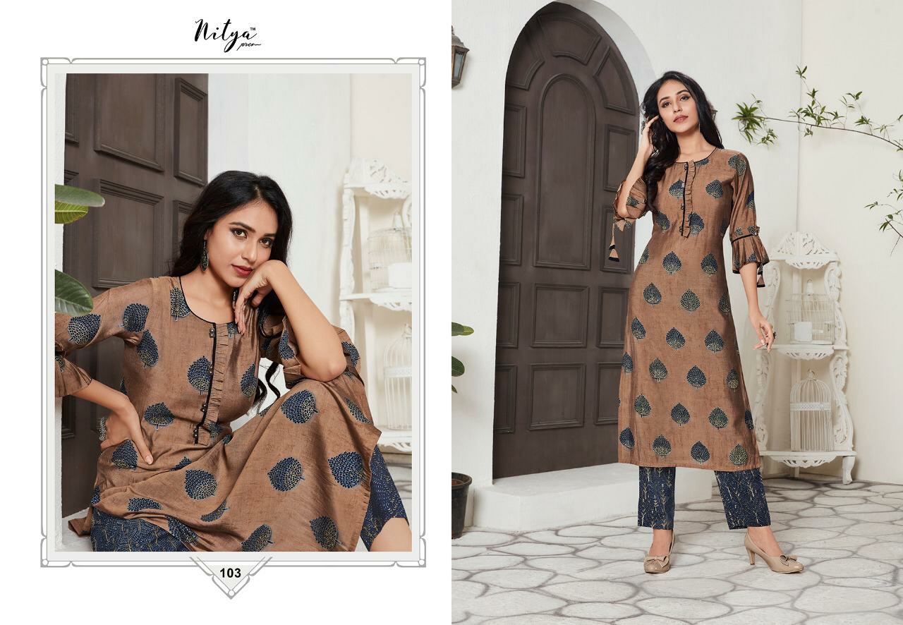 LT nitya aahna gorgeous stylish look Kurties in wholesale prices