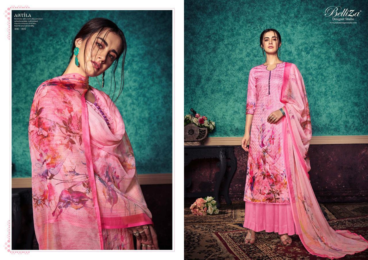 belliza designer antila pashmina decent embroidary look salwar suit catalog