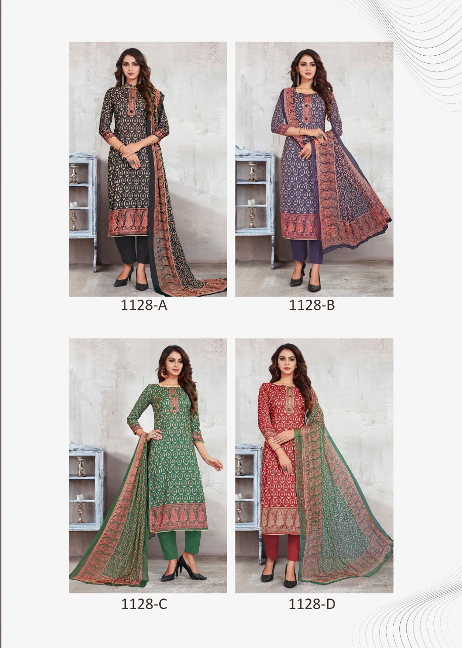 bipson aashi 1128 pashmina attrective print Dupatta Pure Bemberg Digital Print salwar suit catalog