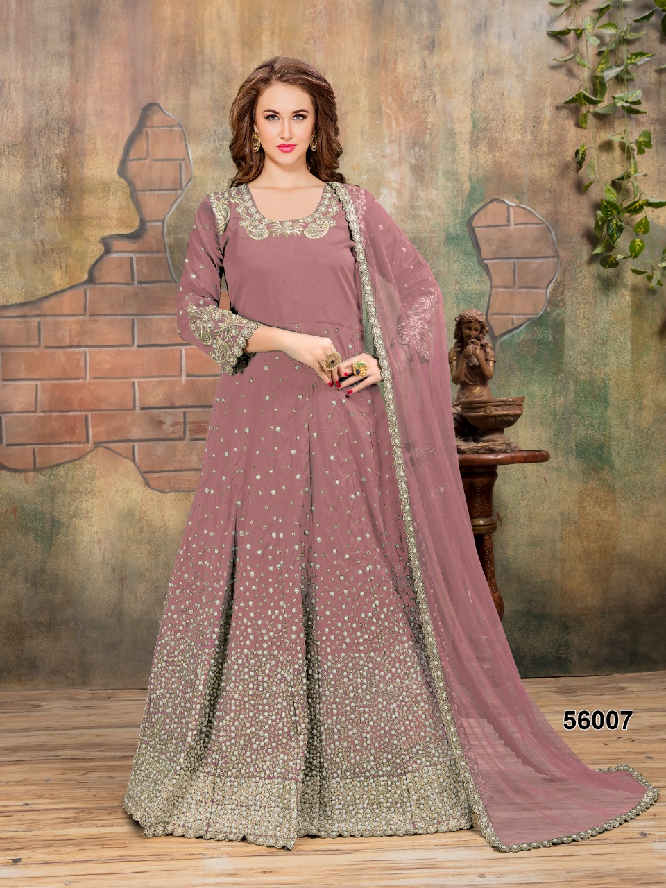 dani aanaya 56000 series silk graceful look indo western catalog