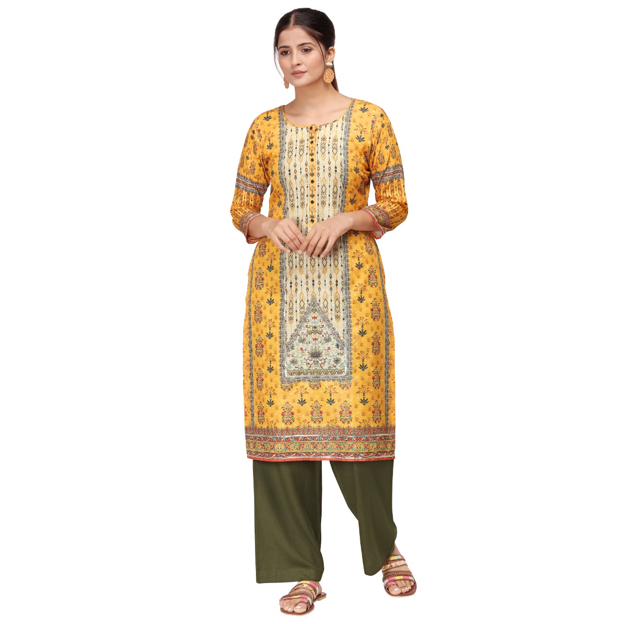 Lymi (Kessi Fabrics Pvt. Ltd.) vitara rayon casual wear bottom kurti catalog
