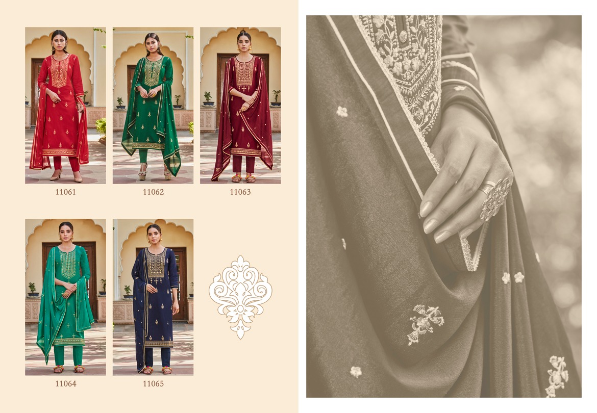panch ratna almora jam silk  decent look salwar suit catalog
