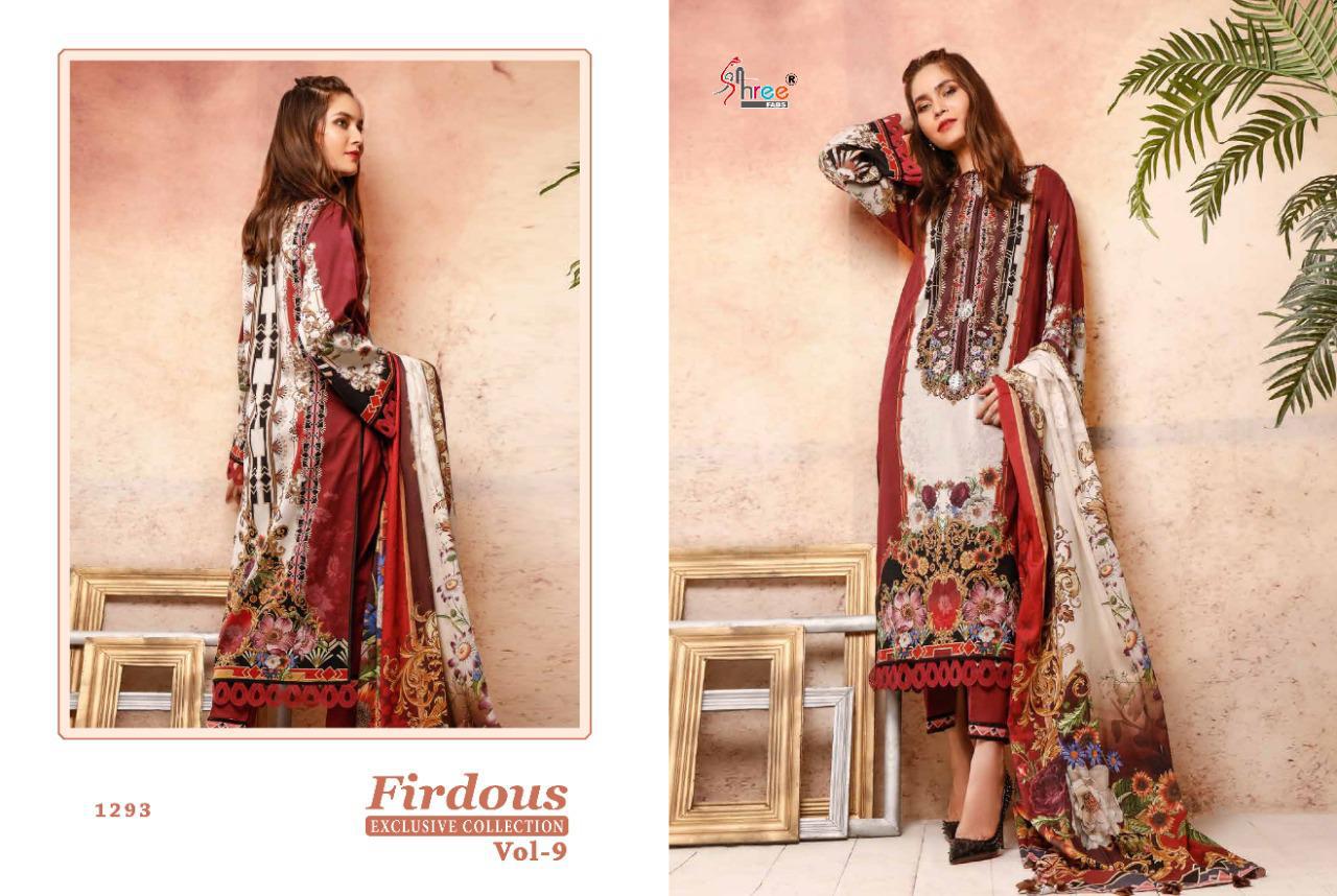 shree fabs firdous exclusives collection vol 9 nx cotton duppta catchy look salwar suit catalog