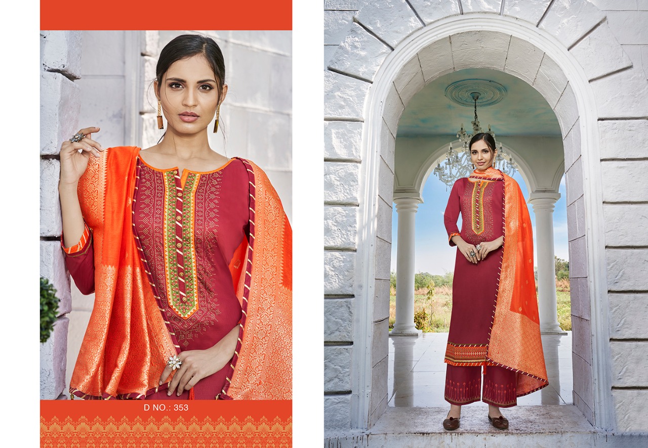 Triple AAA kasturi vol 4  jam silk dupatta cotton silk  regal look salwar suit catalog