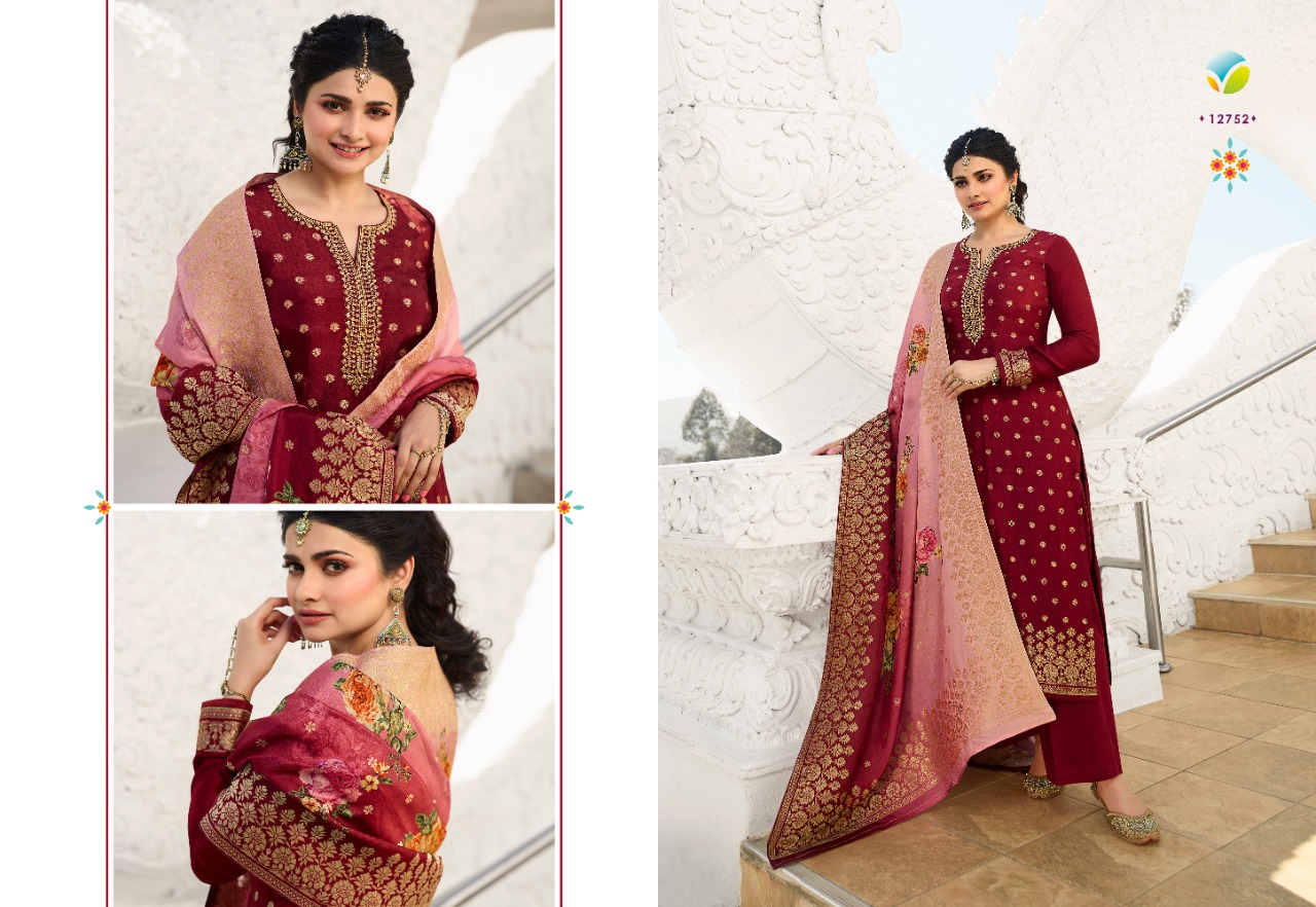 vinay fashion kaseesh zareena hit list dola jaquard catchy look salwar suit catalog