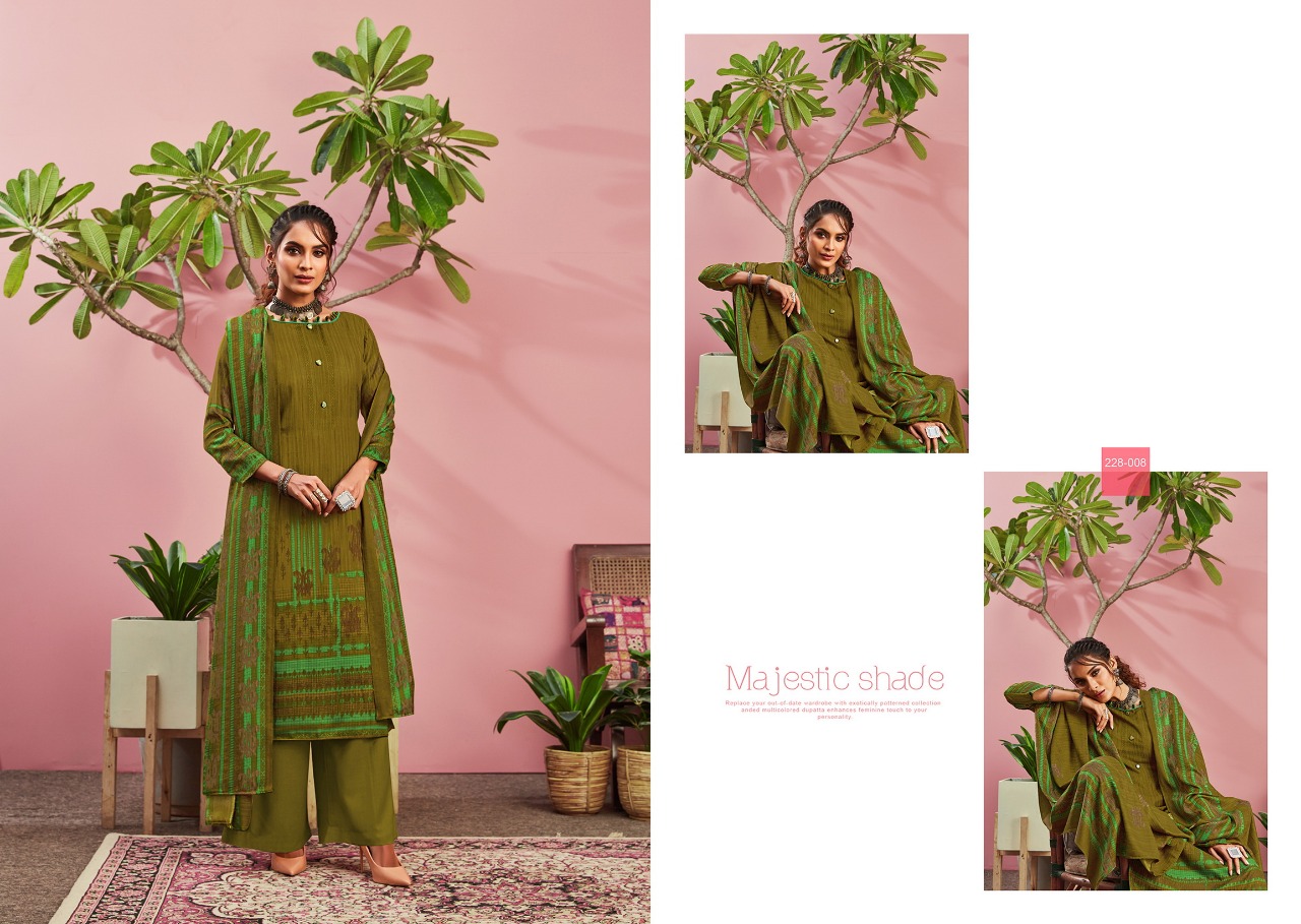 Zulfat Designer Suits winter fantasy pashmina attrective look salwar suit catalog
