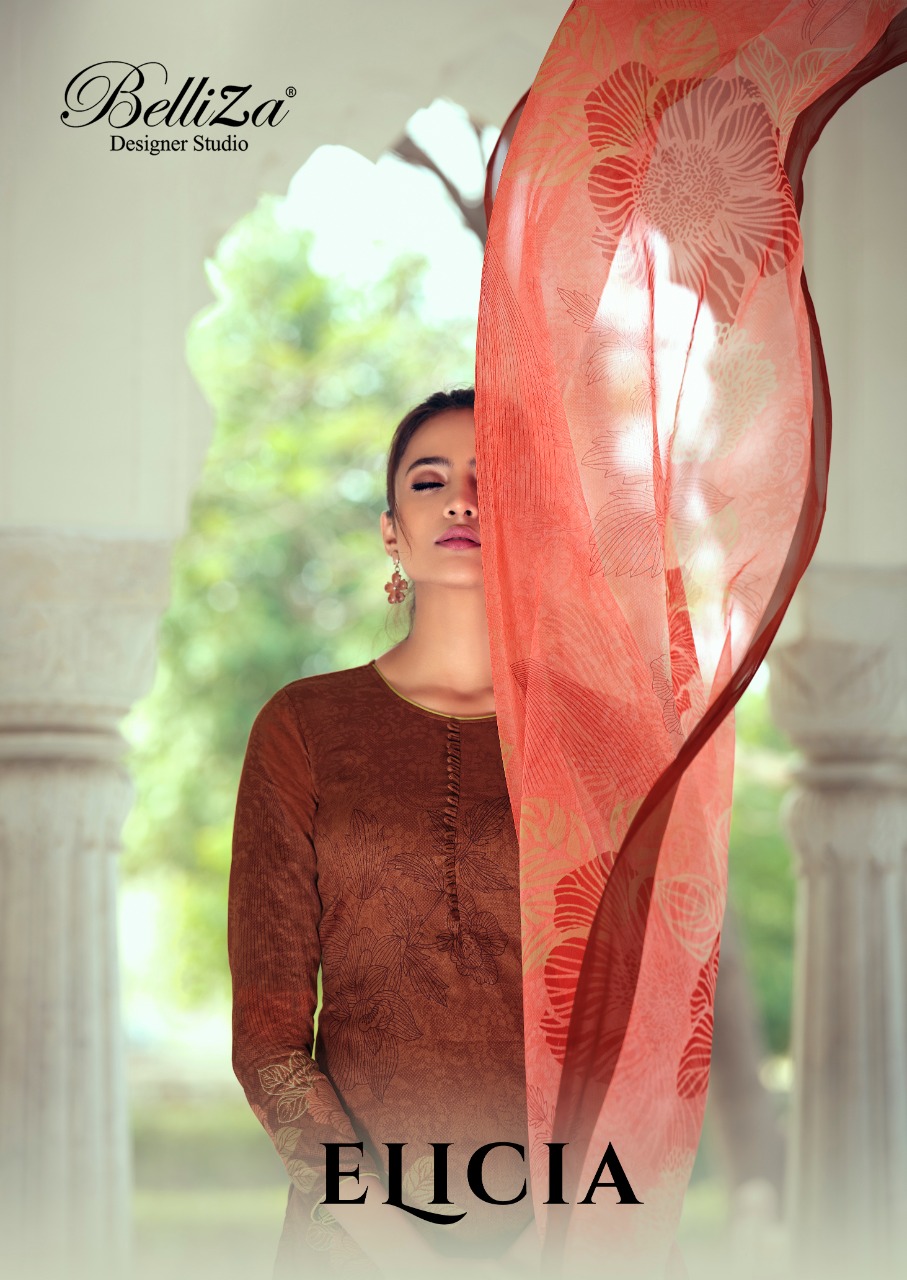 belliza designer studio elicia jam cotton attrective print salwar suit catalog