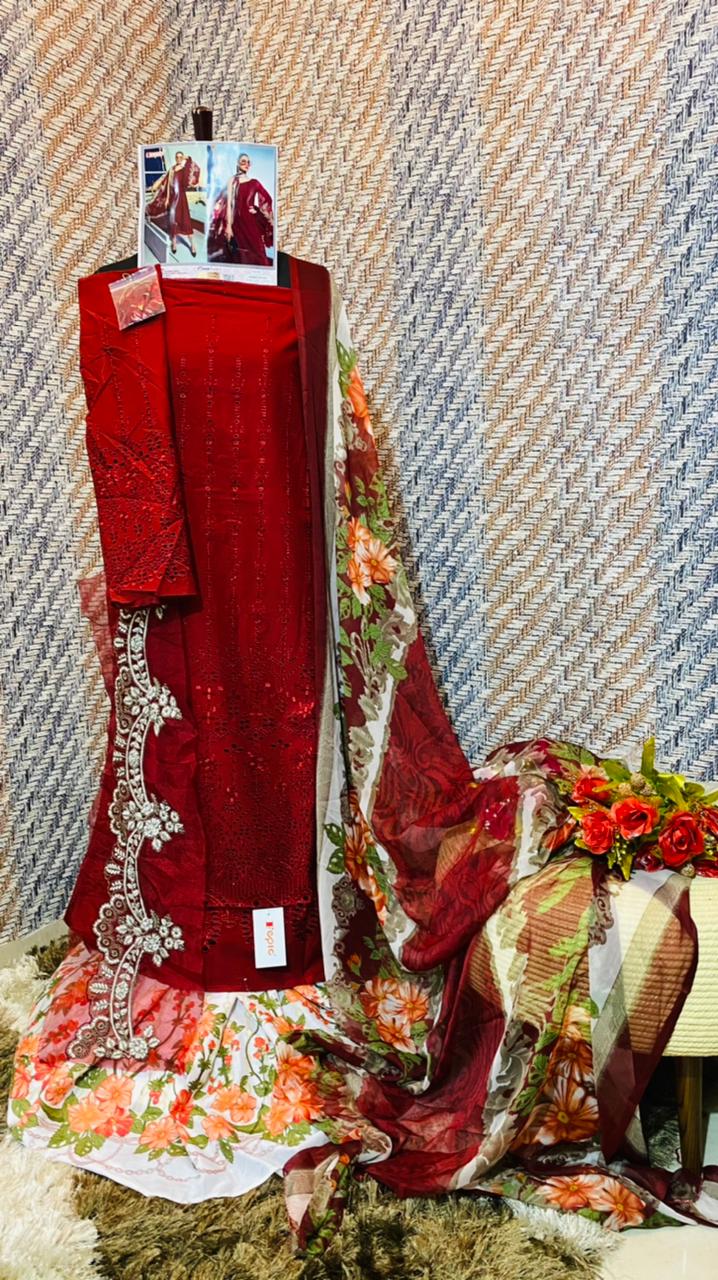 fepic rosemeen mariya b Lawn vol 1 catchy look salwar suit single