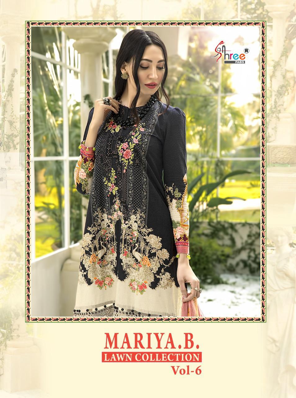 shree fab mariya b lawn collection vol 6 jam cotton catchy style cotton dupatta salwar suit catalog
