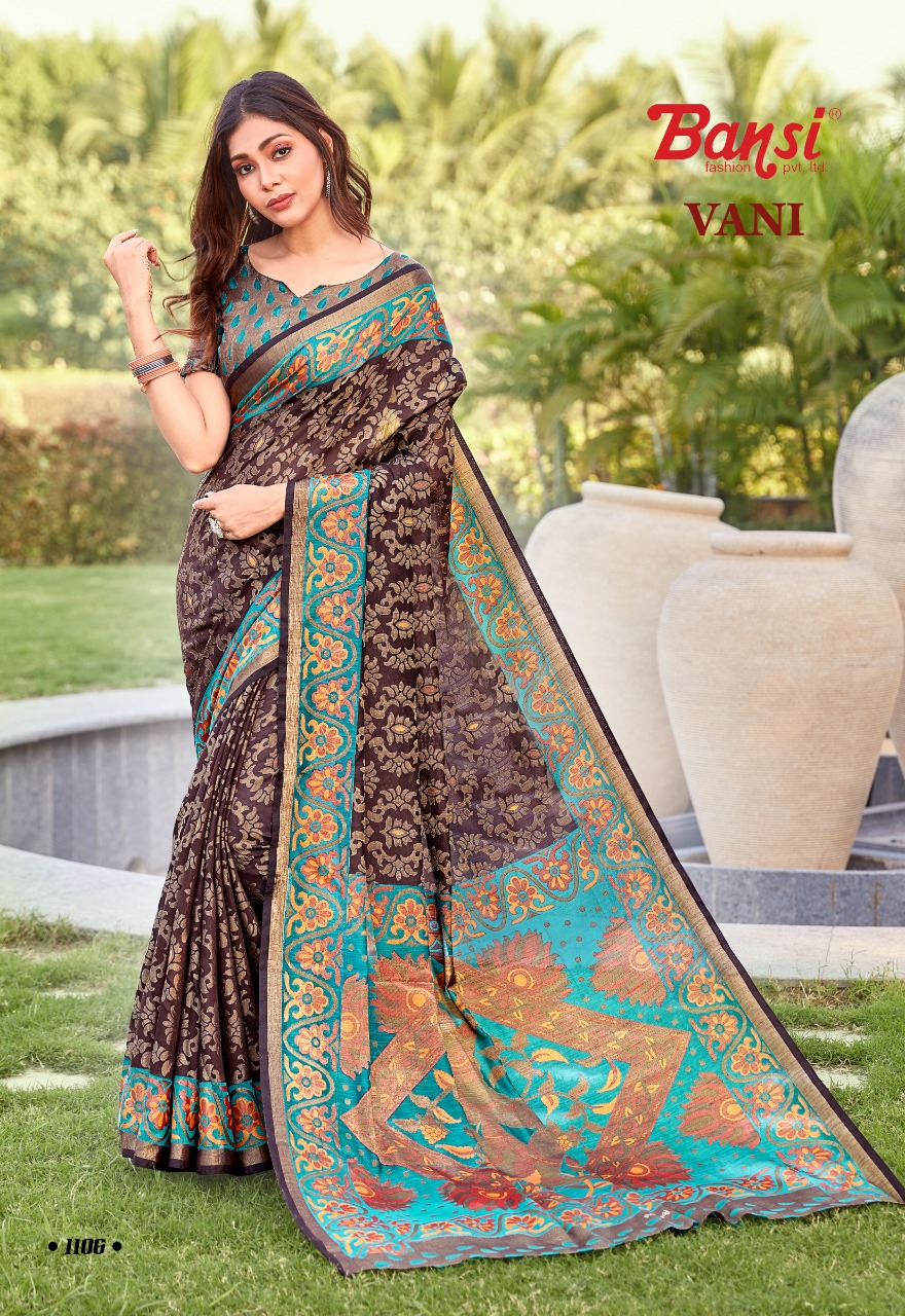 bansi vani  Brasso Silk innovative style saree catalog