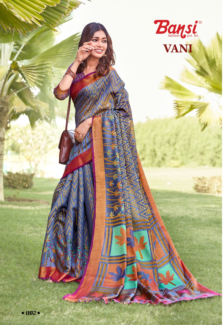 bansi vani  Brasso Silk innovative style saree catalog