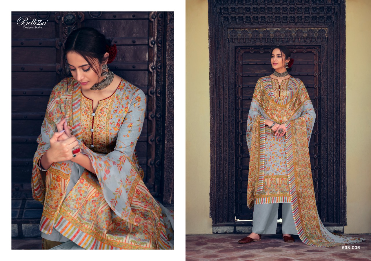 belliza designer studio swara jam cotton exclusive print salwar suit catalog