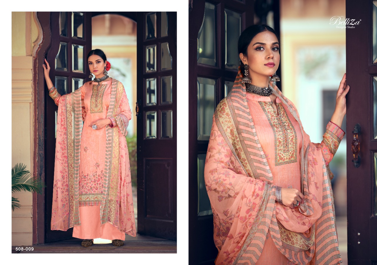 belliza designer studio swara jam cotton exclusive print salwar suit catalog
