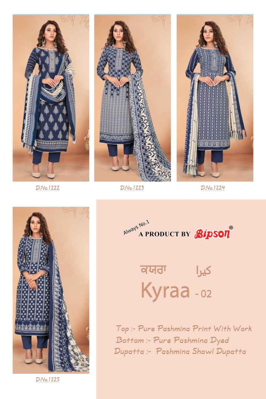 bipson kyraa 2 pashmina exclusive print salwar suit catalog