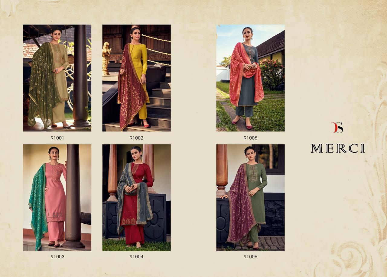 deepsy suits merci linen silk festive look salwar suit catalog