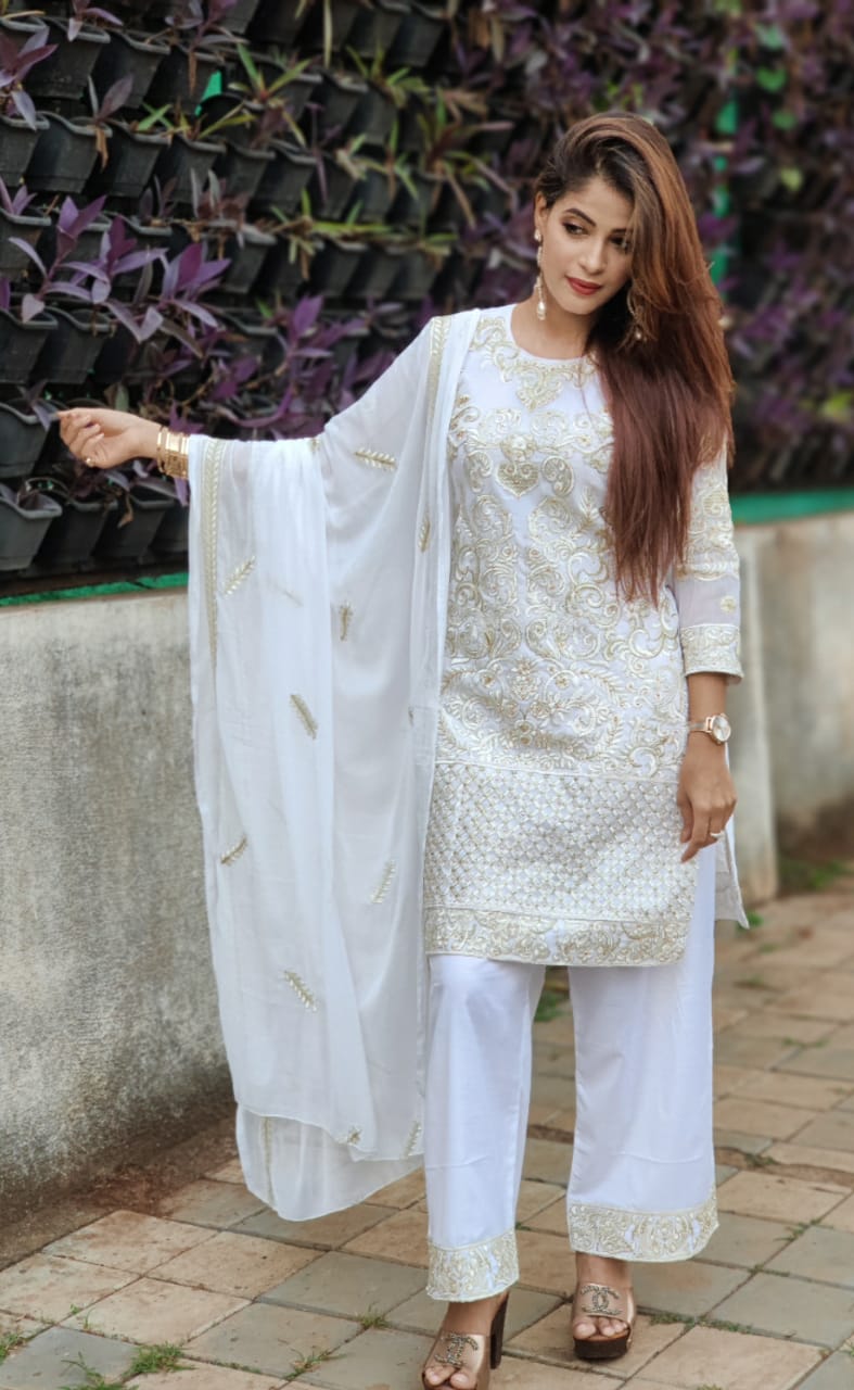 elaf pearl daisy georgget gorgeous look salwar suit catalog