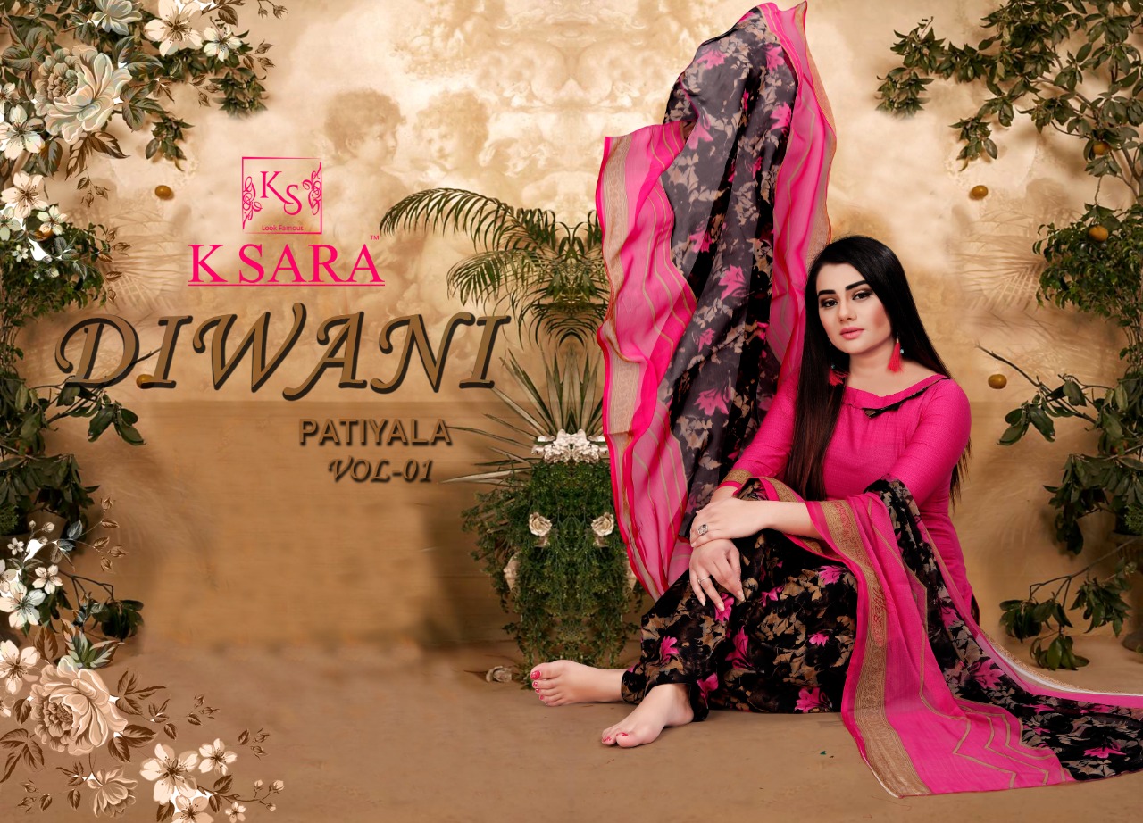 k sara diwani vol 1 patiyala  cotton printed affordable price salwar suit catalog
