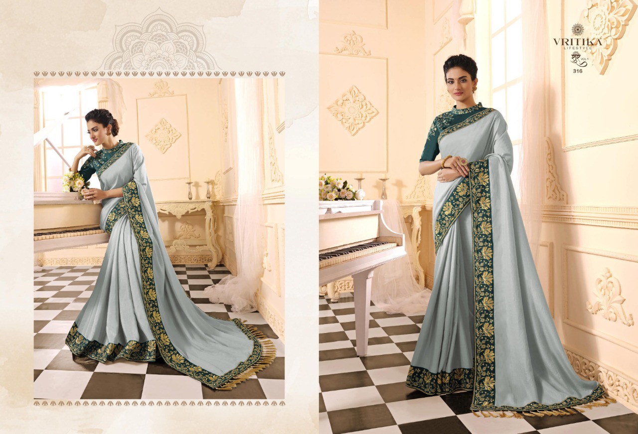 life style vritika regal look saree catalog