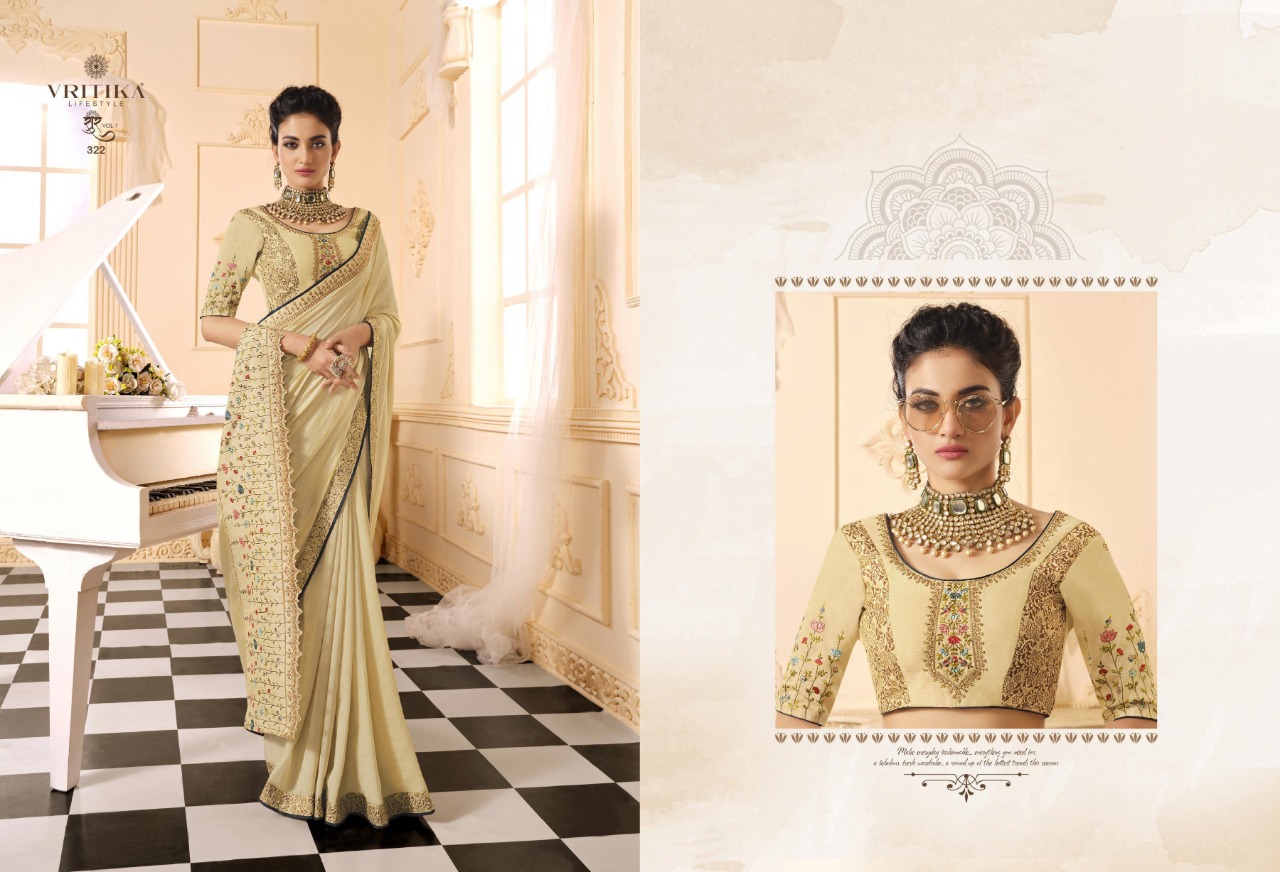 life style vritika regal look saree catalog