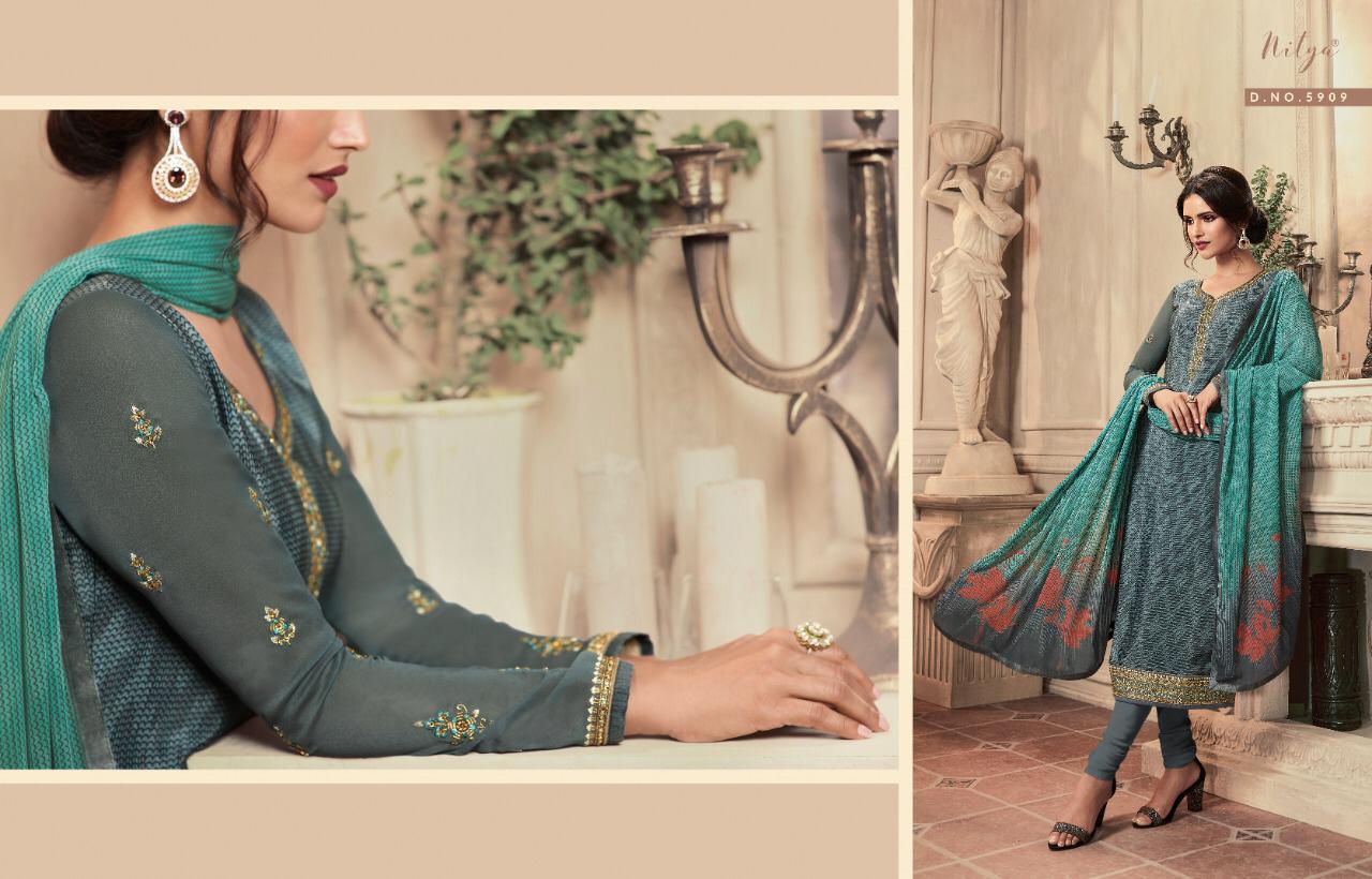 lt nitya 159 creape gorgeous look salwar suit catalog
